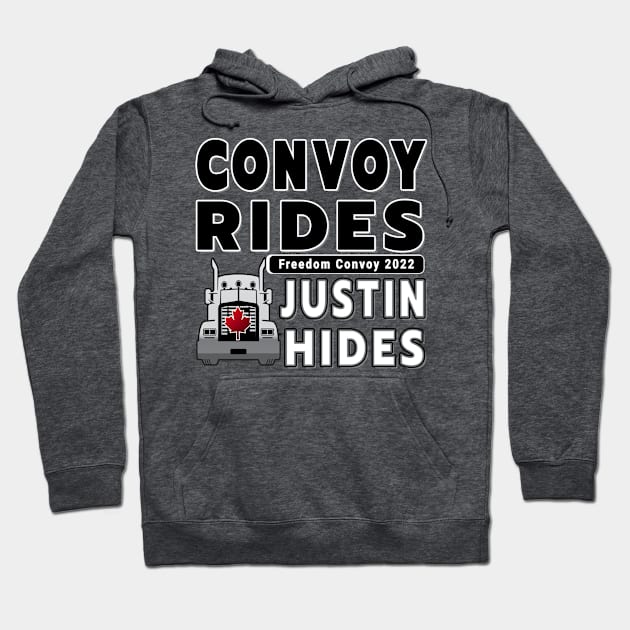 TRUCKERS FOR FREEDOM CONVOY  2022 TO OTTAWA CANADA Hoodie by KathyNoNoise